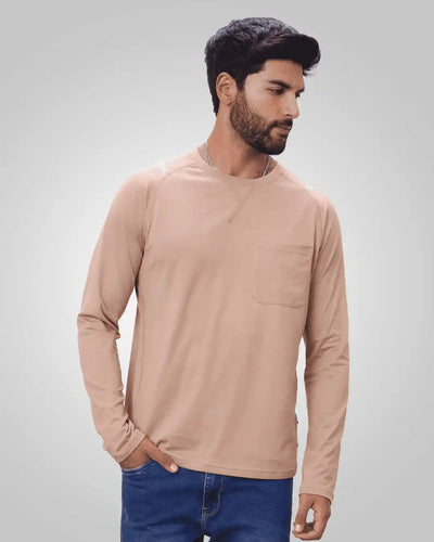 Pima Crewneck Polo Pocket