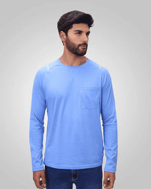 Pima Crewneck Polo Pocket
