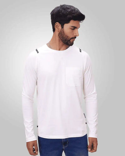 Pima Crewneck Polo Pocket