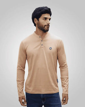 Pima Henley-Placket T-Shirt