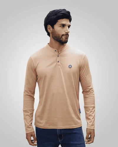 Pima Henley-Placket T-Shirt