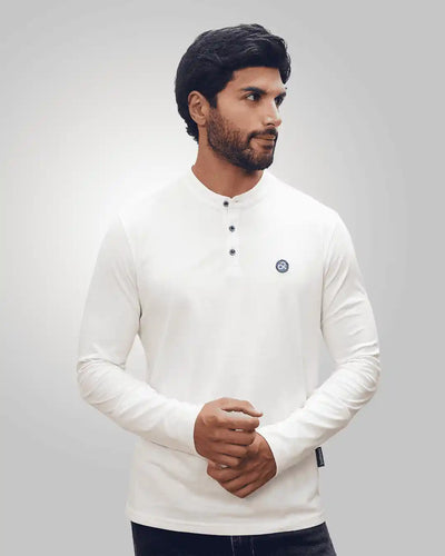 Pima Henley-Placket T-Shirt